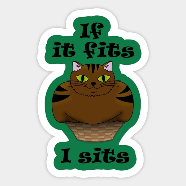 If it fits I sits Sticker by hyperderpz